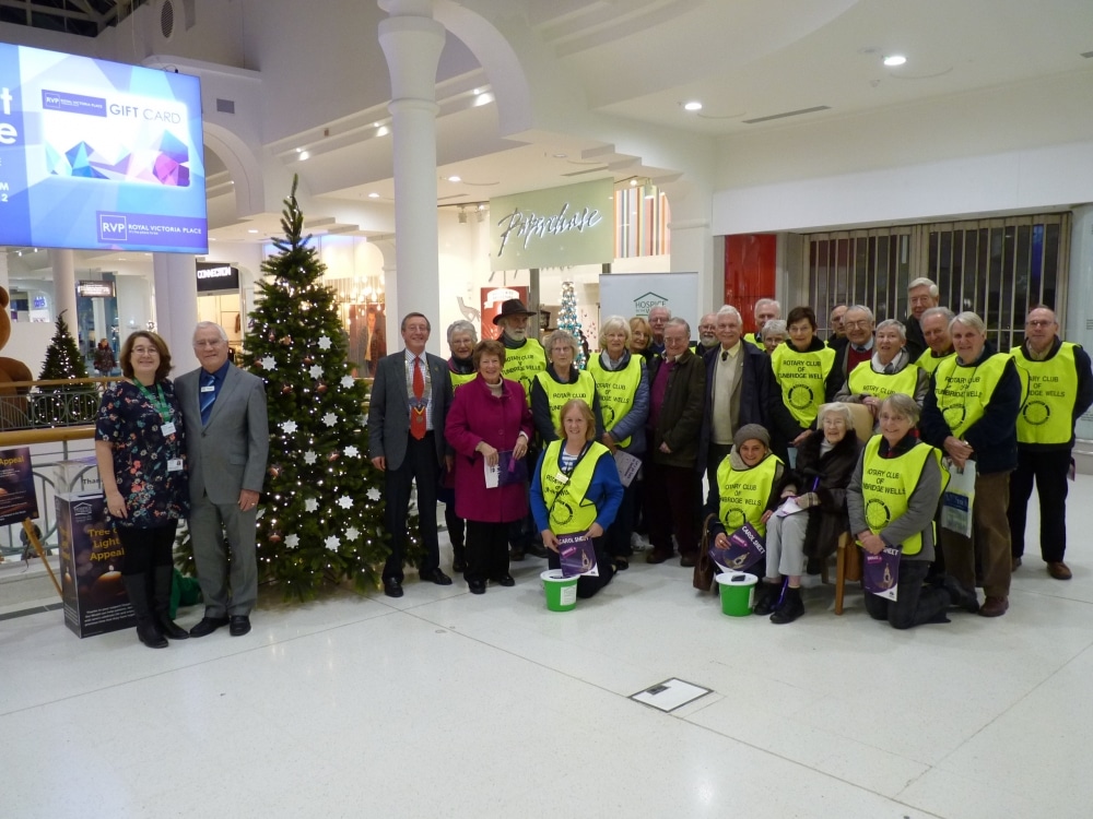 Hospice in the Weald's Tree of Light takes shelter in Royal Victoria Place
